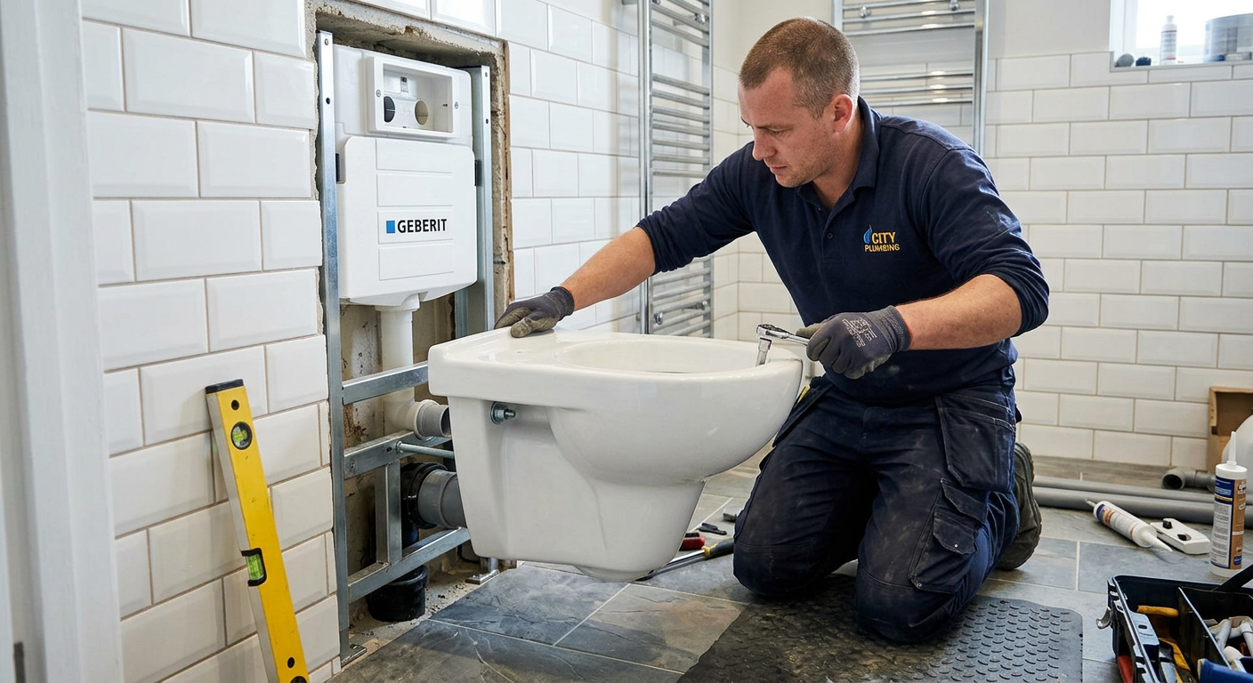 installation WC suspendu Paris 18ème